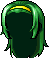 Black School Girl Hair, green