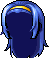 Black School Girl Hair, blue
