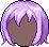 Black Designer Hair, purple