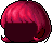 Curl-In Bob Cut, red