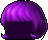 Curl-In Bob Cut, purple