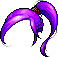 White Aran Hair, purple