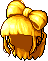 Black Bow Hair, blonde