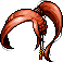 White Aran Hair, brown