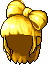 Black Bow Hair, blonde