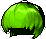 Black Low Cut Bob, green