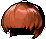 Black Low Cut Bob, brown