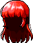 White Lilin Hair, red