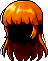 White Lilin Hair, orange