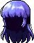 White Lilin Hair, purple