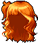 Black Vivacious Wavy Hair, orange