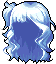 Black Vivacious Wavy Hair, blue
