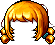 Messy Pigtails, orange