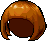 Black Tender Bowl-cut Hair, brown