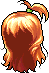 Long Tied Hair, orange