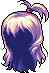 Long Tied Hair, purple
