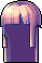 Black Hime Hair, purple