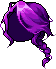 Black Romantic Braid Hair, purple