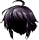 Black Shaggy Bobbed Hair