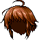 Black Shaggy Bobbed Hair, brown