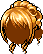 Black Princess Rococo Hair, orange