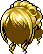 Black Princess Rococo Hair, blonde