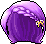 Front Braid Hair, purple