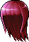 Pitch Black Demon Hair, red