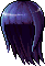 Pitch Black Demon Hair, purple