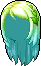 Silver Gray Highlights, green