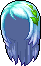 Silver Gray Highlights, blue