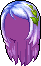 Silver Gray Highlights, purple