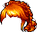 Spring Flower Hair, orange