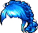 Spring Flower Hair, blue