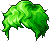 Romantic Perm Hair, green