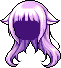 Black Kitty Hair, purple