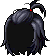 Black Wild Child Tied Hair