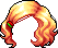 Black Wavy Bob, orange