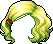 Black Wavy Bob, green