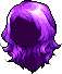 Black Mermaid Hair, purple