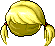 Short Double Ponytail Hair, blonde