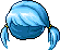 Short Double Ponytail Hair, blue