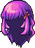 Black Starling Hair, purple