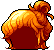 Cute Tied Bun Hair, orange