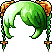 Black Charming Chinese Hair, green