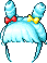 Bunny Buns, blue