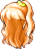 Side Ponytail, orange