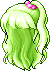Side Ponytail, green