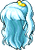 Side Ponytail, blue
