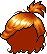 Black Funky Disco Hair, orange